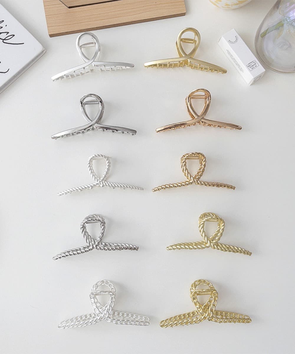 Large Size Metal Headband Hair Claw Clip