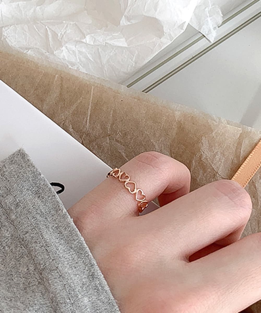 Heart Open Ring 925 Silver Ring (2 Colors)