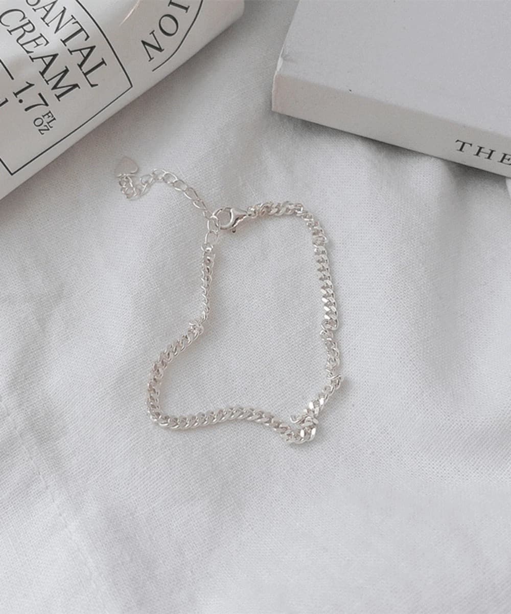 Bold Chain Silver Bracelet