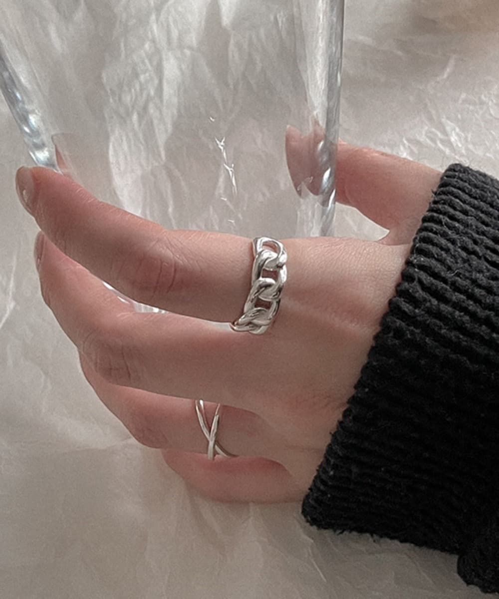 Bold Big Chain 925 Silver Ring (2 Colors)