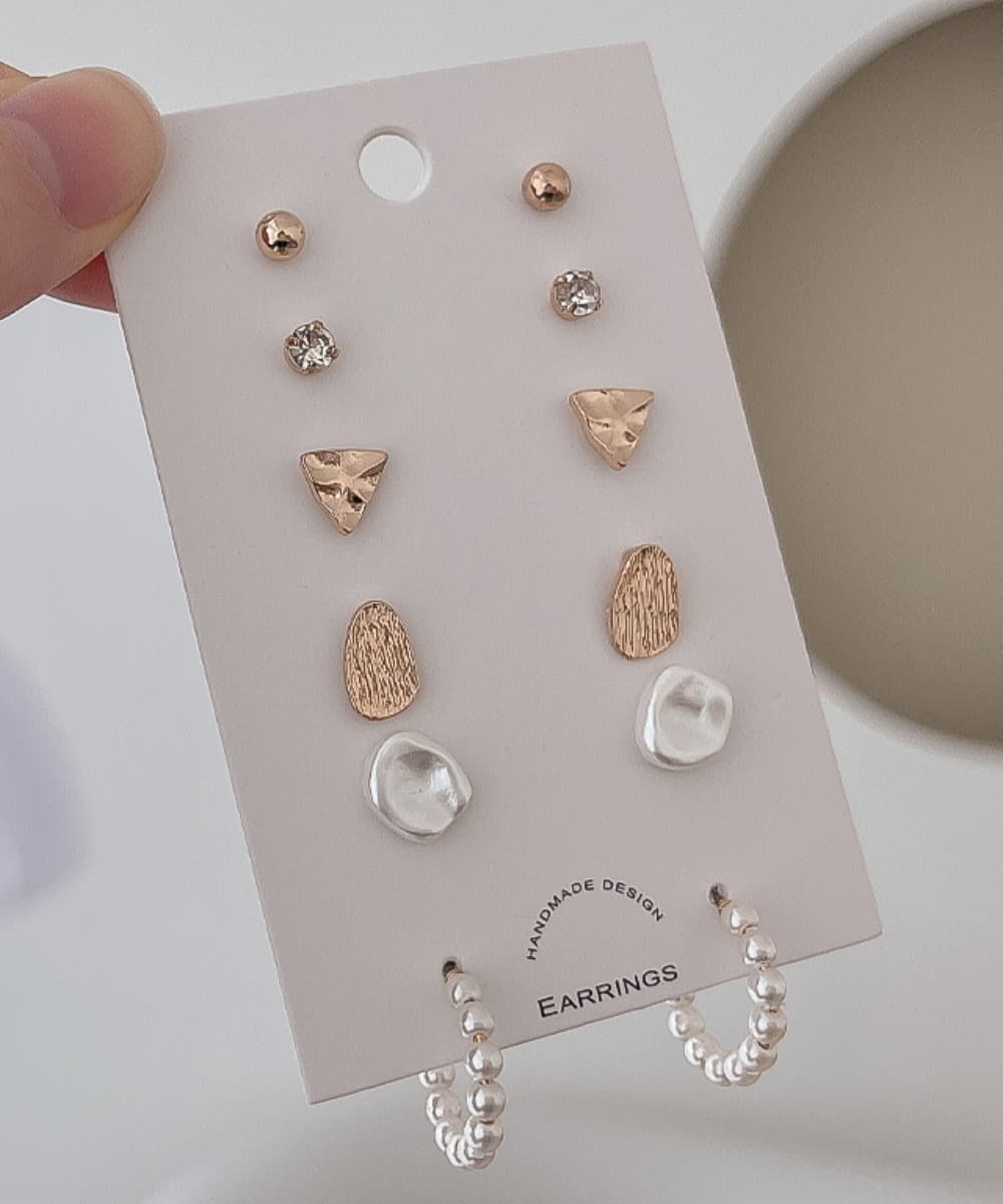 Baroque Pearl Earrings Set (titanium Post)