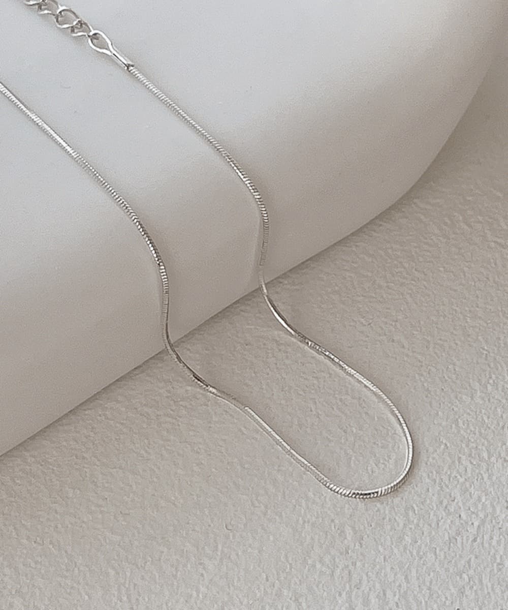 Round Snake Chain Anklet In 925 Sterling Silver