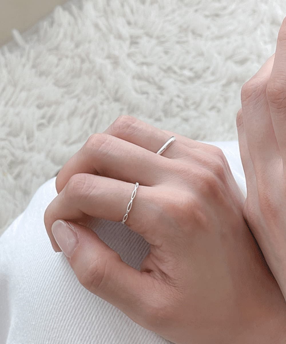 Slim Lace 925 Silver Ring