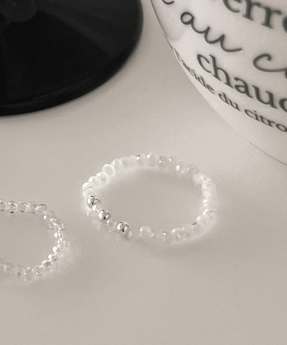 Bead 925 Silver Ball Band Ring