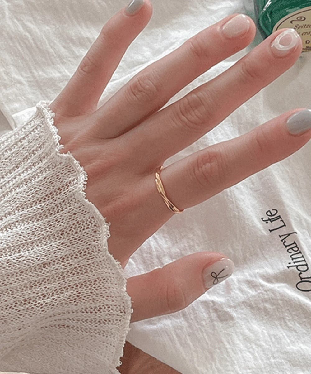 Slim Twist 925 Sterling Silver Open Ring