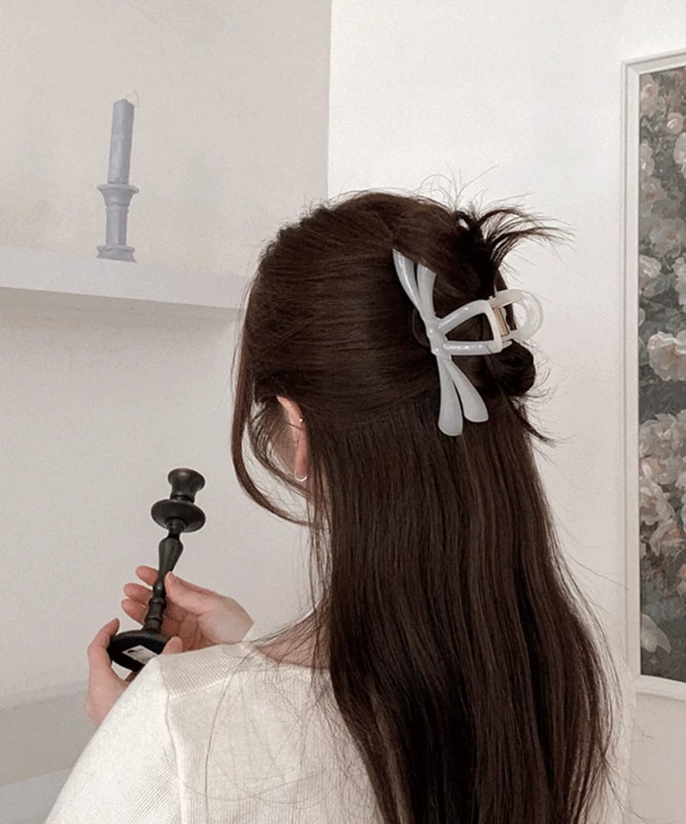 Ballet Core Ribbon Acrylic Hair Pin Bun Clip