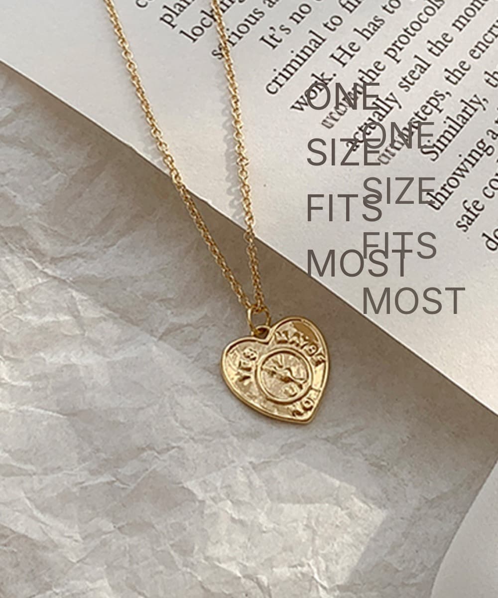 Heart Coin Pendant Necklace